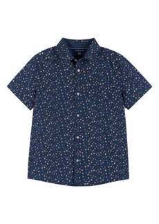Andy & Evan Kids' Floral Short Sleeve Cotton Button-Up Shirt