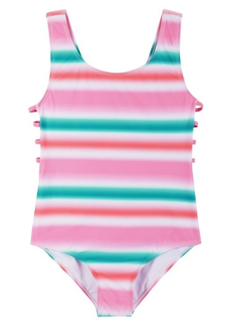 Andy & Evan Kids' Strappy Cutout One-Piece Swimsuit