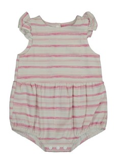 Andy & Evan Ruffle Bubble Romper in Pink Stripe at Nordstrom