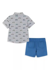 Andy & Evan Baby Boy's, Little Boy's & Boy's Scooter Print Short-Sleeve Shirt & Shorts Set