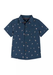 Andy & Evan Little Boy's & Boy's Palm Tree Short-Sleeve Button-Up Shirt