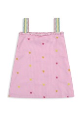Andy & Evan Little Girl's Gingham Embroidered Shift Dress
