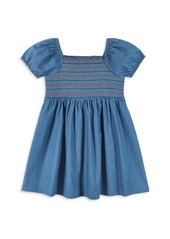 Andy & Evan Little Girl's Smocked Chambray Dress