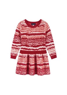 Andy & Evan Little Girl's Wavy Stripe Holiday Dress