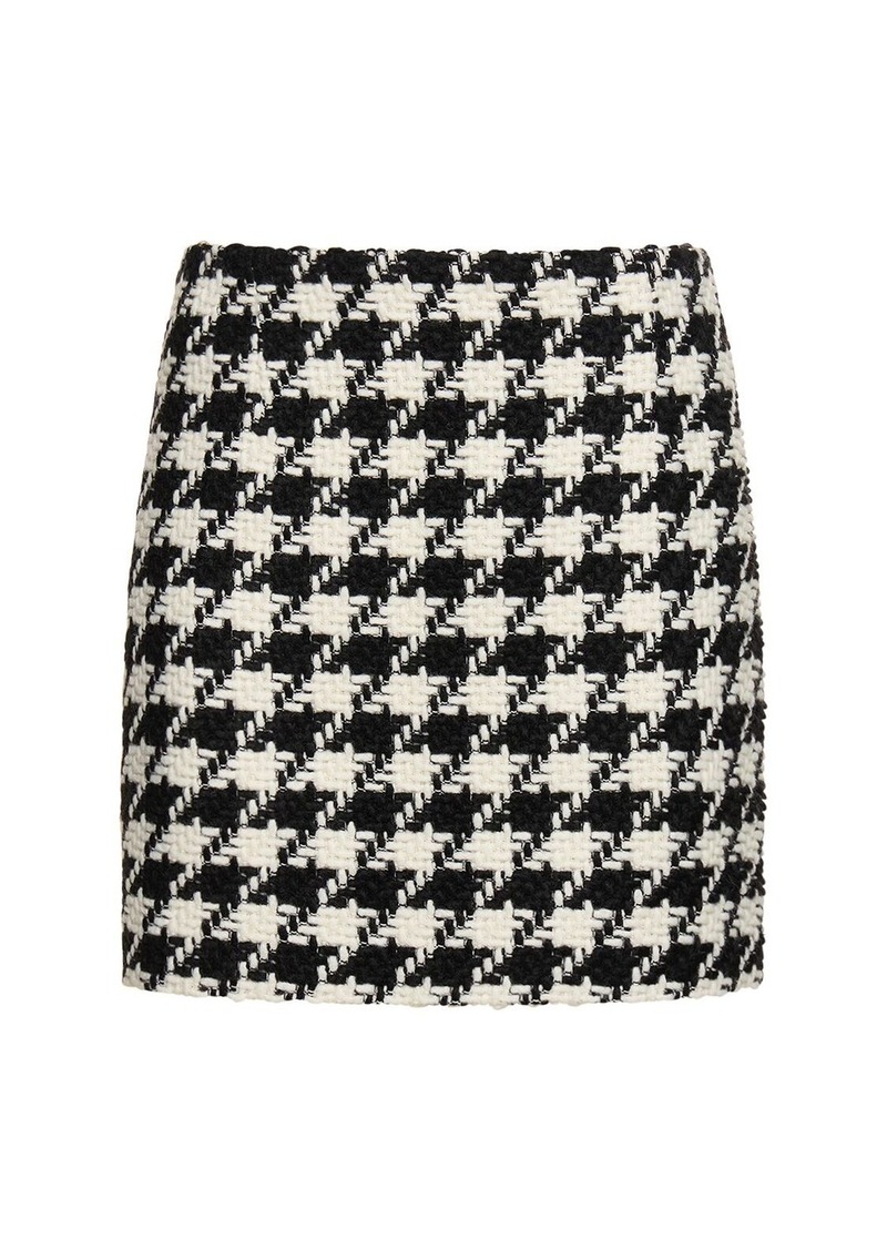 Anine Bing Ada Cotton Blend Mini Skirt