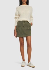 Anine Bing Aliza Cotton Mini Skirt
