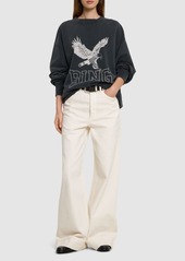 Anine Bing Alto Retro Eagle Cotton Sweatshirt