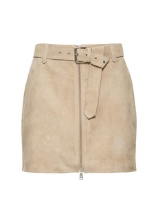 Anine Bing Ana Leather Mini Skirt