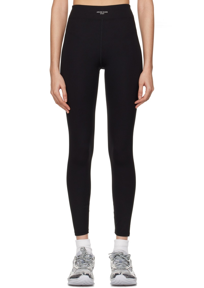 ANINE BING Black Cole Leggings