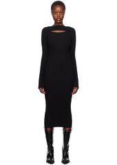 ANINE BING Black Cutout Midi Dress