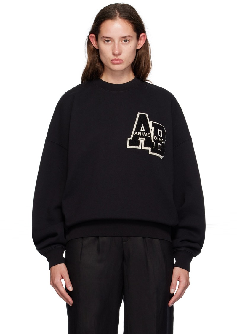 ANINE BING Black Miles Sweatshirt