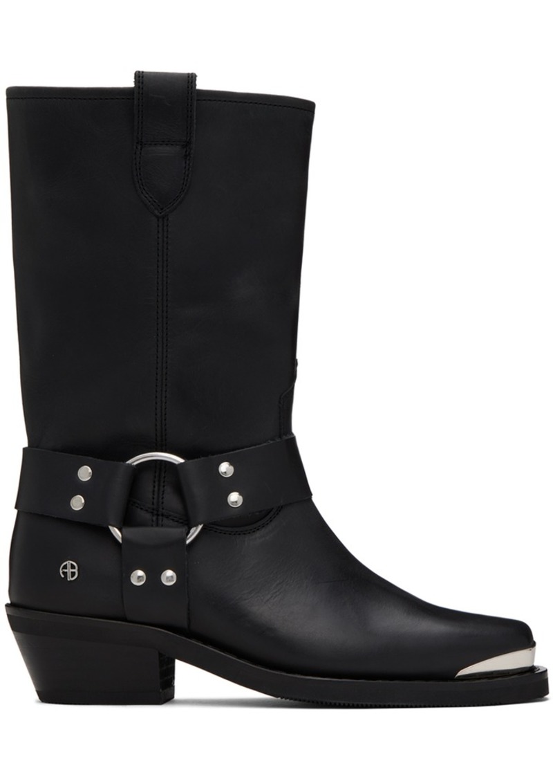 ANINE BING Black Ryder Boots