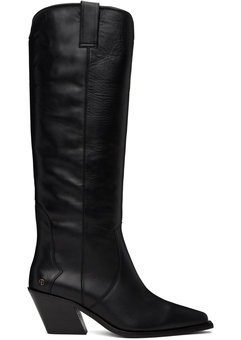 ANINE BING Black Tania Tall Boots