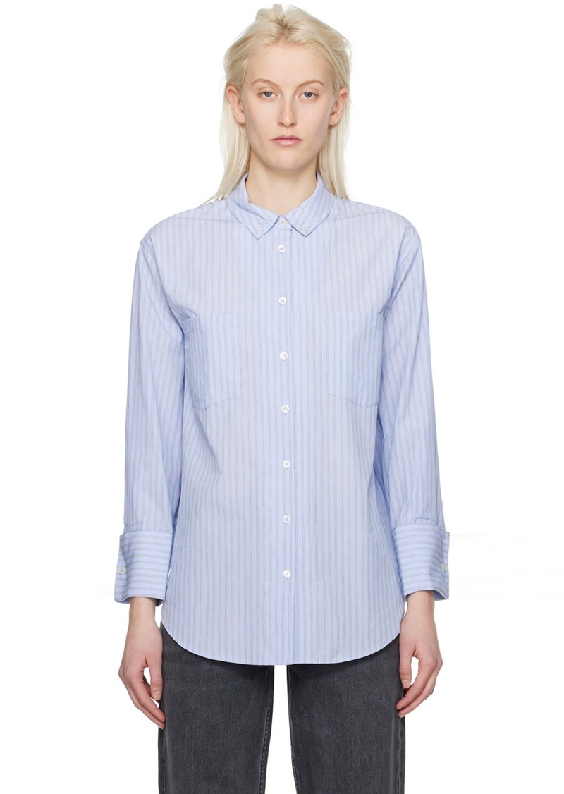 ANINE BING Blue Catherine Shirt