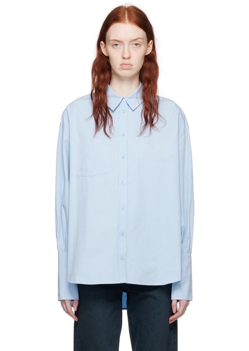 ANINE BING Blue Maxine Shirt