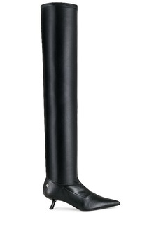ANINE BING Faux Leather Over The Knee Hilda Boots