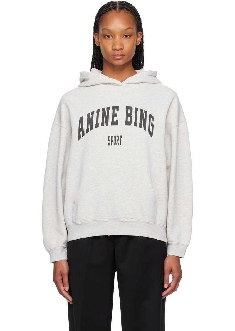 ANINE BING Gray Harvey Hoodie