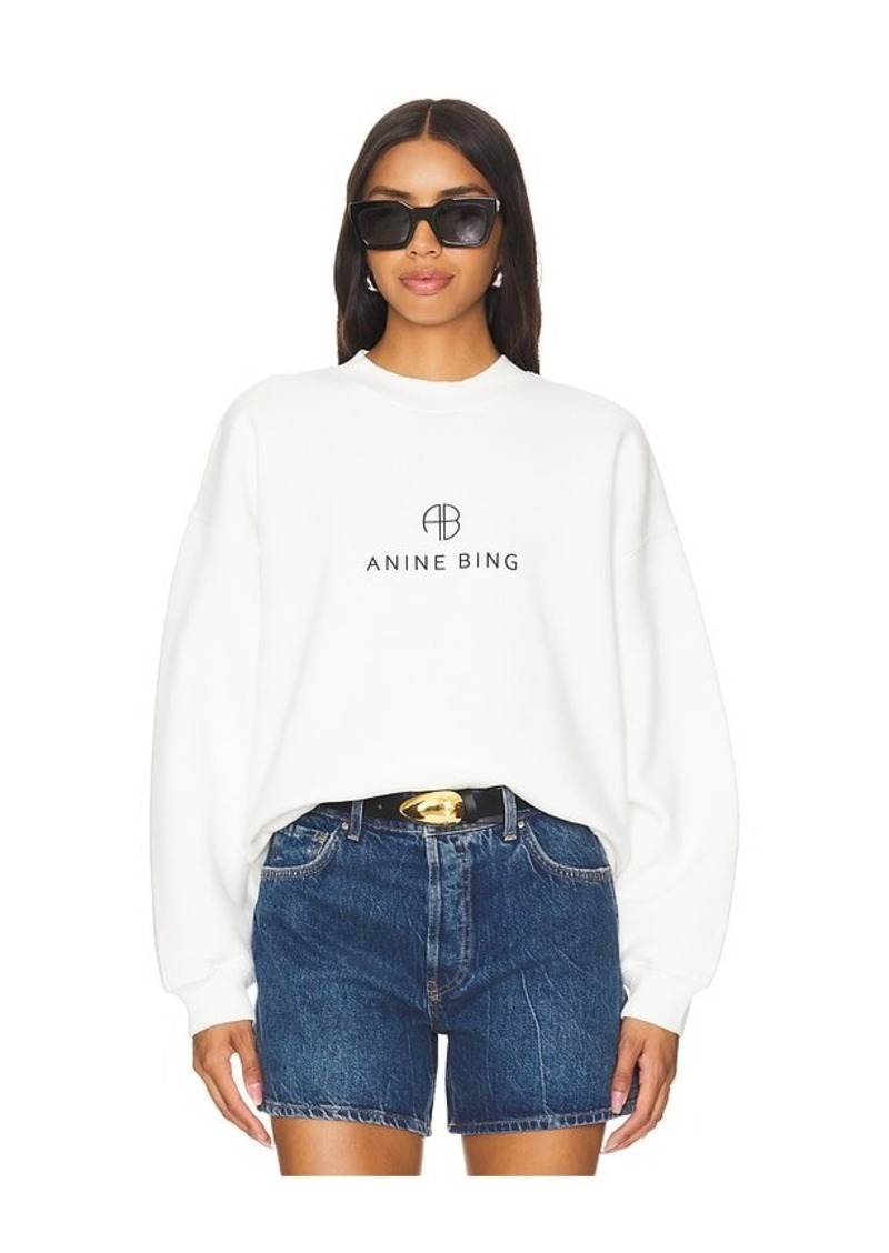 ANINE BING Jaci Sweatshirt Monogram