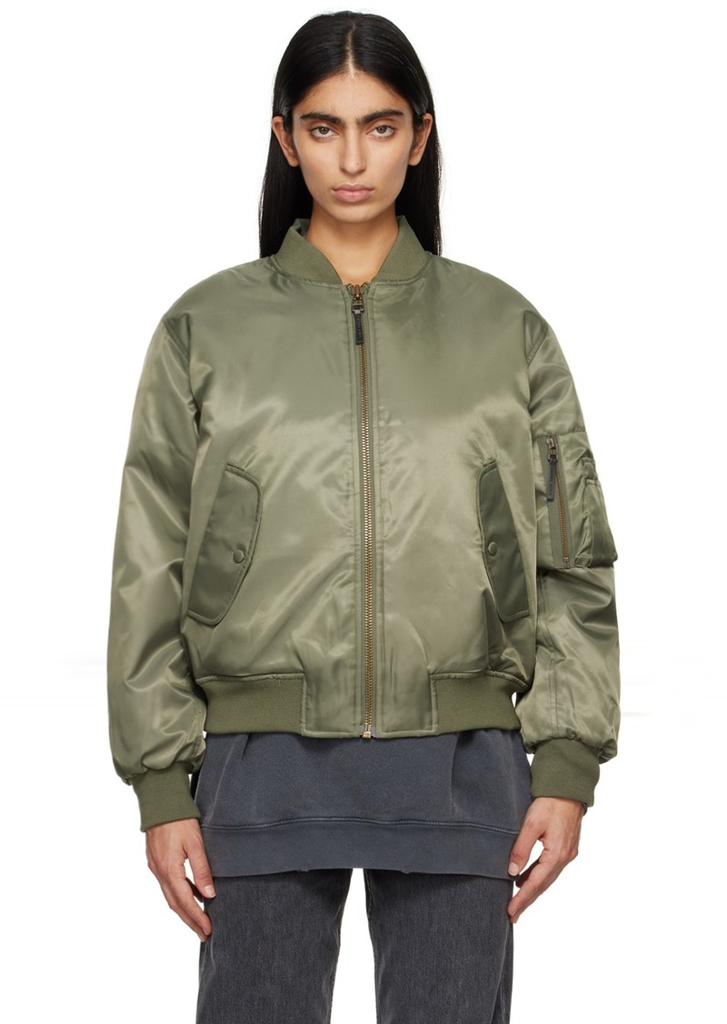 ANINE BING Khaki Leon Bomber Jacket