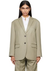 ANINE BING Khaki Quinn Blazer