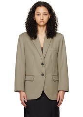 ANINE BING Khaki Quinn Blazer