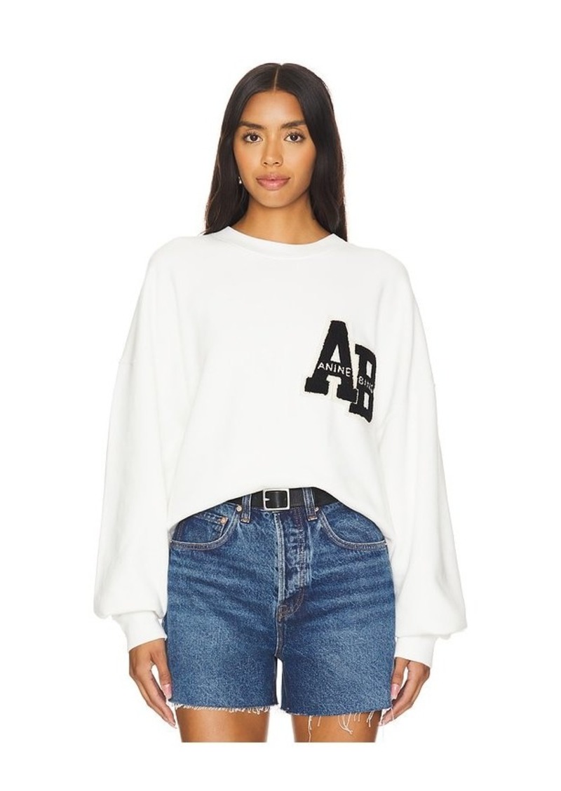 ANINE BING Miles Letterman Sweatshirt