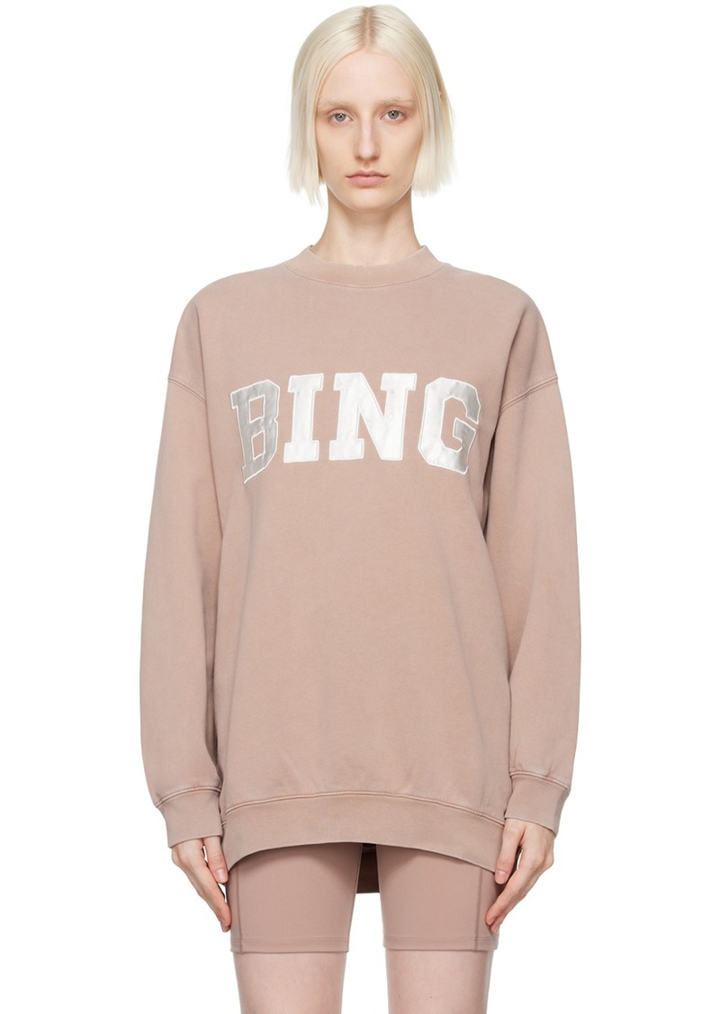 ANINE BING Pink Tyler Sweatshirt