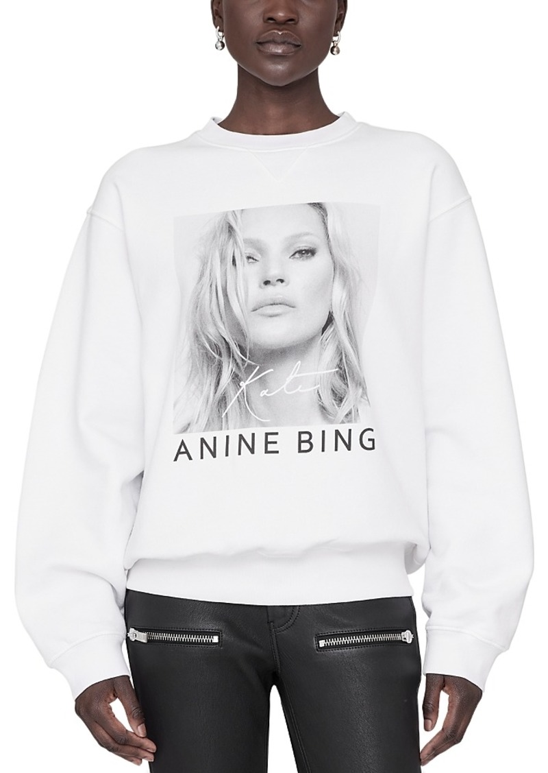 Anine Bing Ramona Kate Moss Graphic Sweatshirt