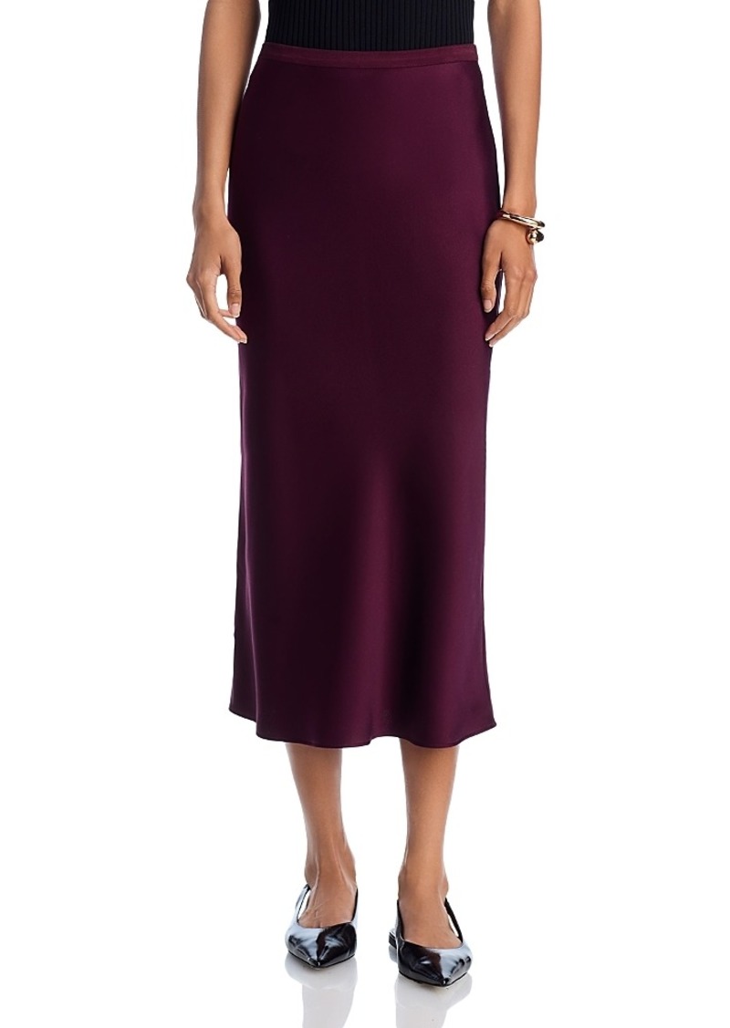 Anine Bing Silk Midi Skirt