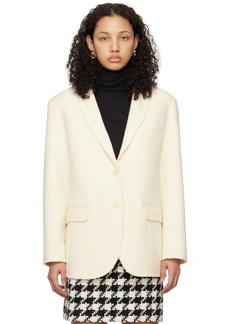 ANINE BING White Quinn Blazer