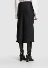 Anine Bing Bar Silk Satin Midi Skirt