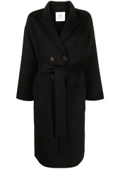 Anine Bing belted double-breasted coat
