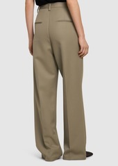 Anine Bing Carrie Linen Blend Straight Pants