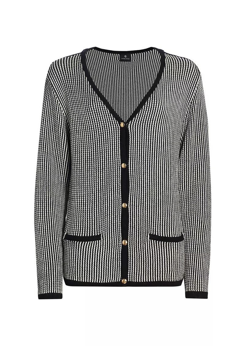 Anine Bing Dave Stripe Cardigan