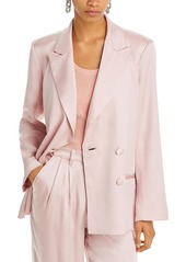 Anine Bing Donne Womens Silk Office Two-Button Blazer