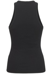 Anine Bing Eva Ribbed Cotton Jersey Tank Top