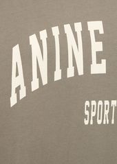 Anine Bing Harvey Logo Hooded Cotton Sweatshirt