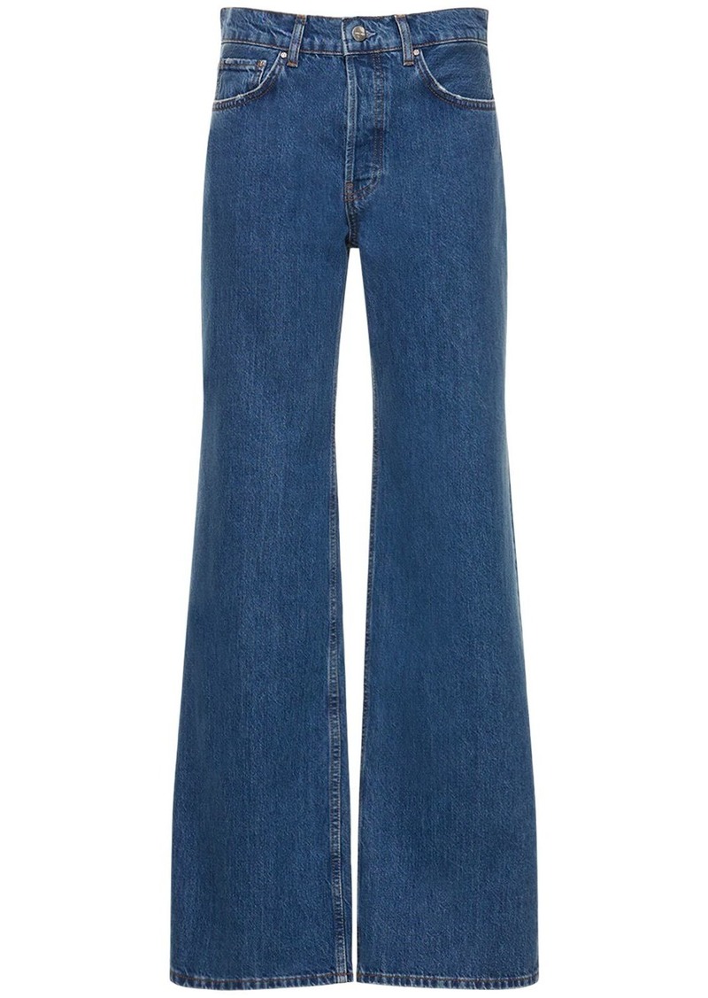 Anine Bing Hugh Cotton Denim Straight Jeans