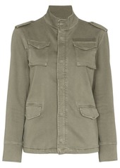 Anine Bing stand-up collar military jacket