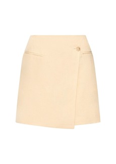 Anine Bing Natalia Linen Mini Skirt