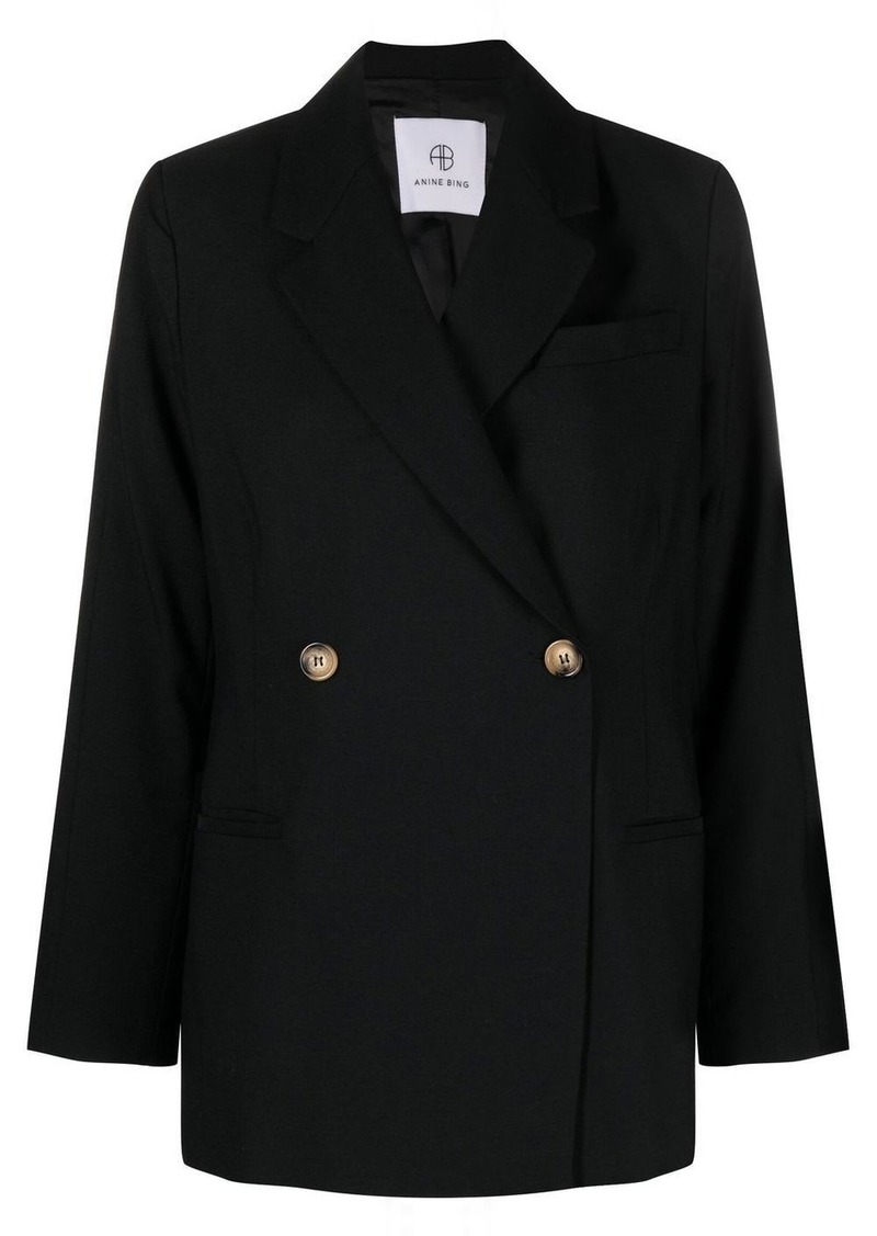 Anine Bing notched-lapel double-breasted blazer