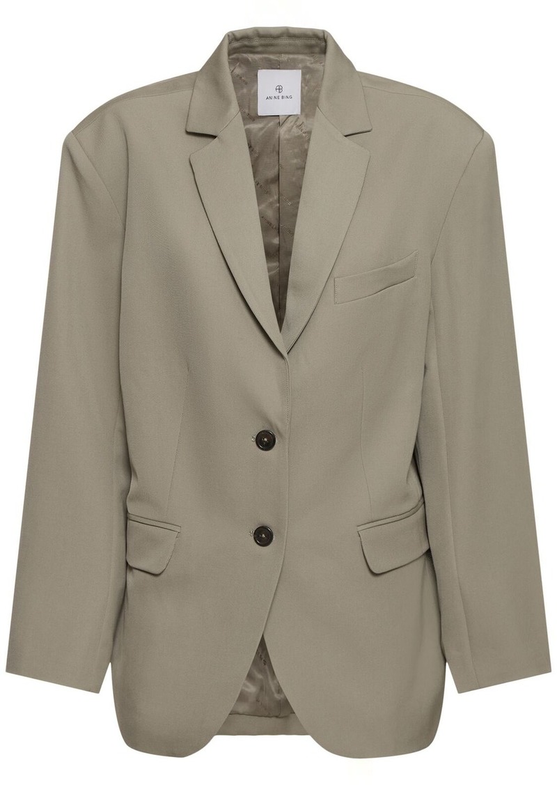 Anine Bing Quinn Wool Blazer