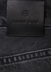 Anine Bing Roy Cotton Denim Straight Jeans