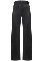 Anine Bing Roy Cotton Denim Straight Jeans