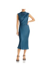 Anine Bing Samantha Womens Silk Sleeveless Midi Dress