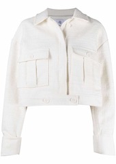 Anine Bing textured cropped jacket
