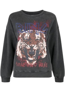 Anine Bing Tiger garment-dyed sweatshirt
