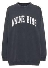 Anine Bing Tyler Cotton Logo Sweatshirt