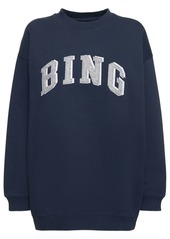 Anine Bing Tyler Logo Cotton Blend Sweatshirt