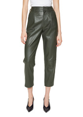 ANINE BING Becky Crop Leather Trousers